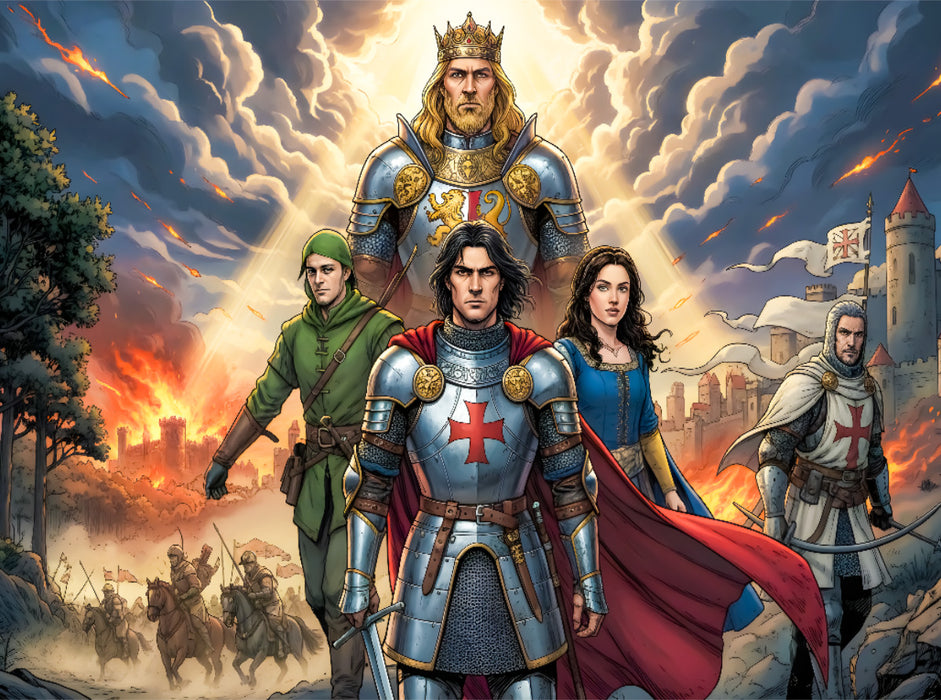 Ivanhoe – Helden, Liebe und Kampf um England - CALVENDO Foto-Puzzle'