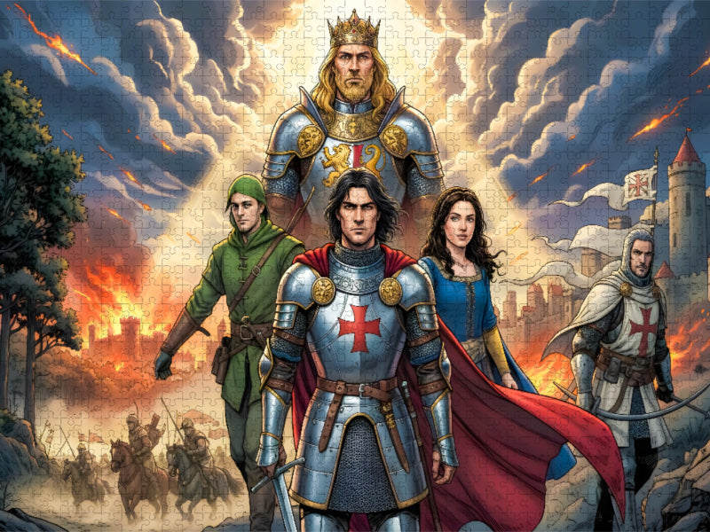 Ivanhoe – Helden, Liebe und Kampf um England - CALVENDO Foto-Puzzle'