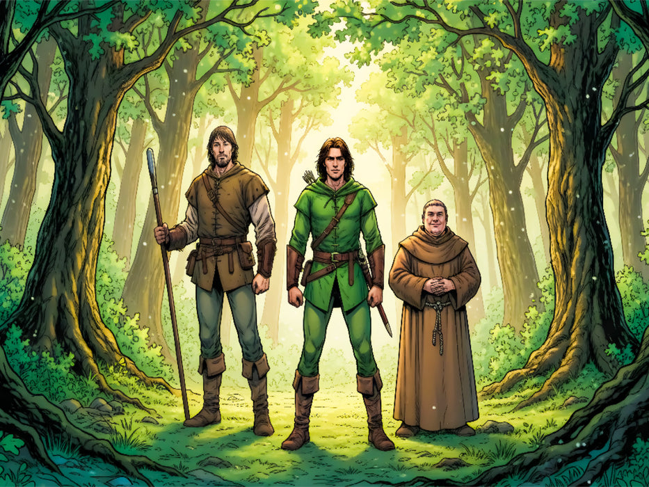 Robin Hood sammelt treue Gefährten - CALVENDO Foto-Puzzle'