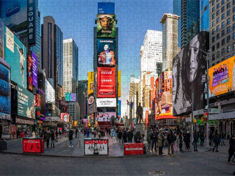 Times Square am Tag - CALVENDO Foto-Puzzle'