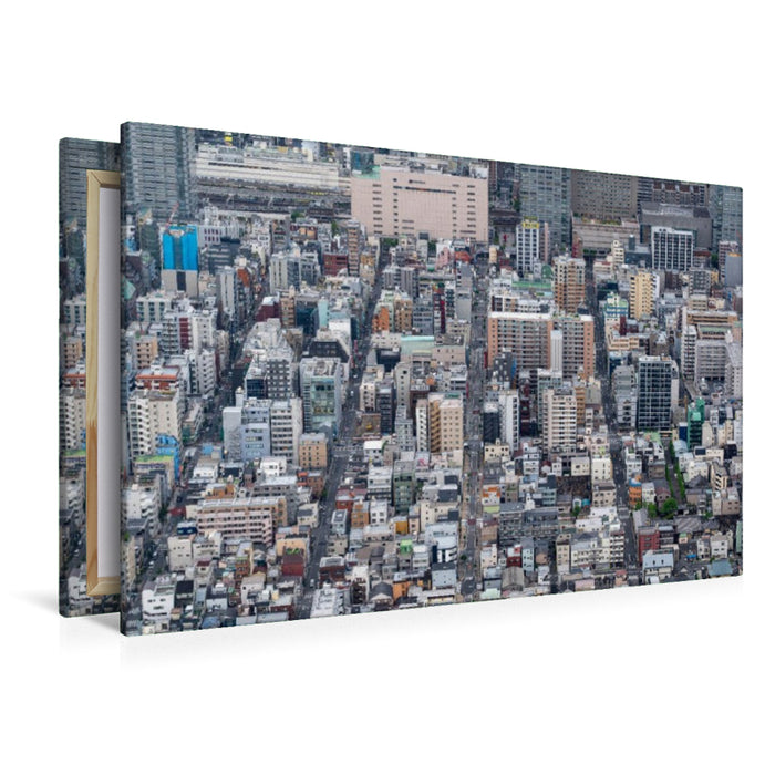 Premium Textil-Leinwand Tokio aus der Vogelperspektive