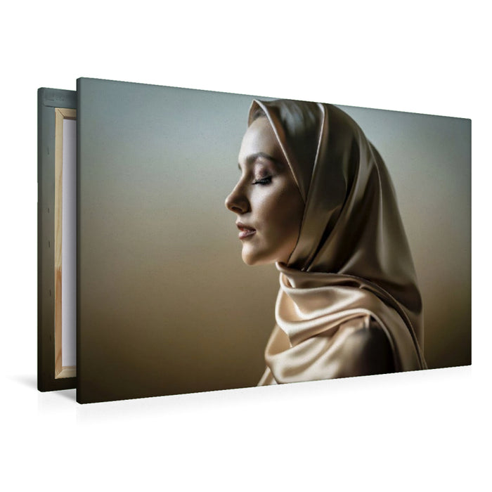 Premium Textil-Leinwand Ein Motiv aus dem Kalender Augen im Verborgenen