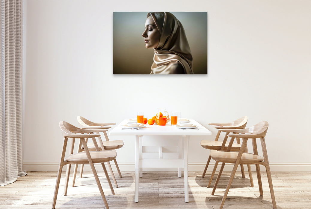 Premium Textil-Leinwand Ein Motiv aus dem Kalender Augen im Verborgenen