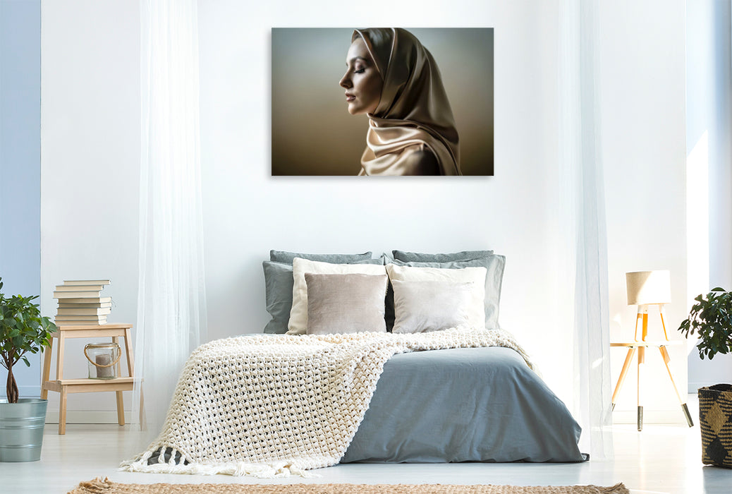 Premium Textil-Leinwand Ein Motiv aus dem Kalender Augen im Verborgenen