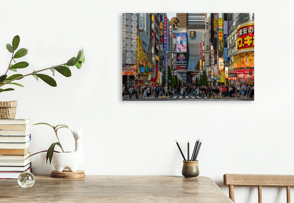 Premium Textil-Leinwand Ein Motiv aus dem Kalender Tokio Die faszinierende Metropole Japans