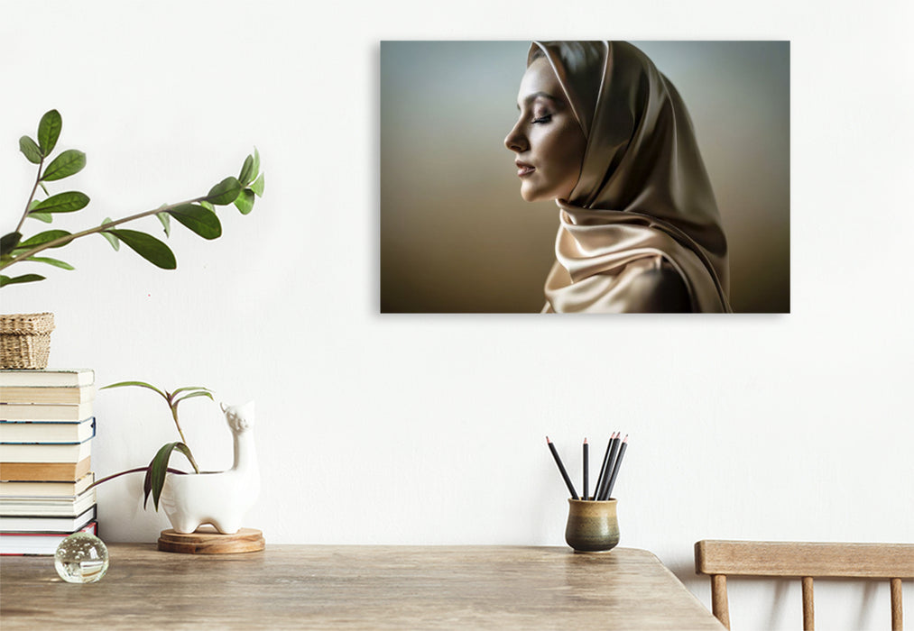 Premium Textil-Leinwand Ein Motiv aus dem Kalender Augen im Verborgenen