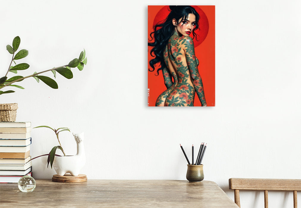 Premium Textil-Leinwand Ember