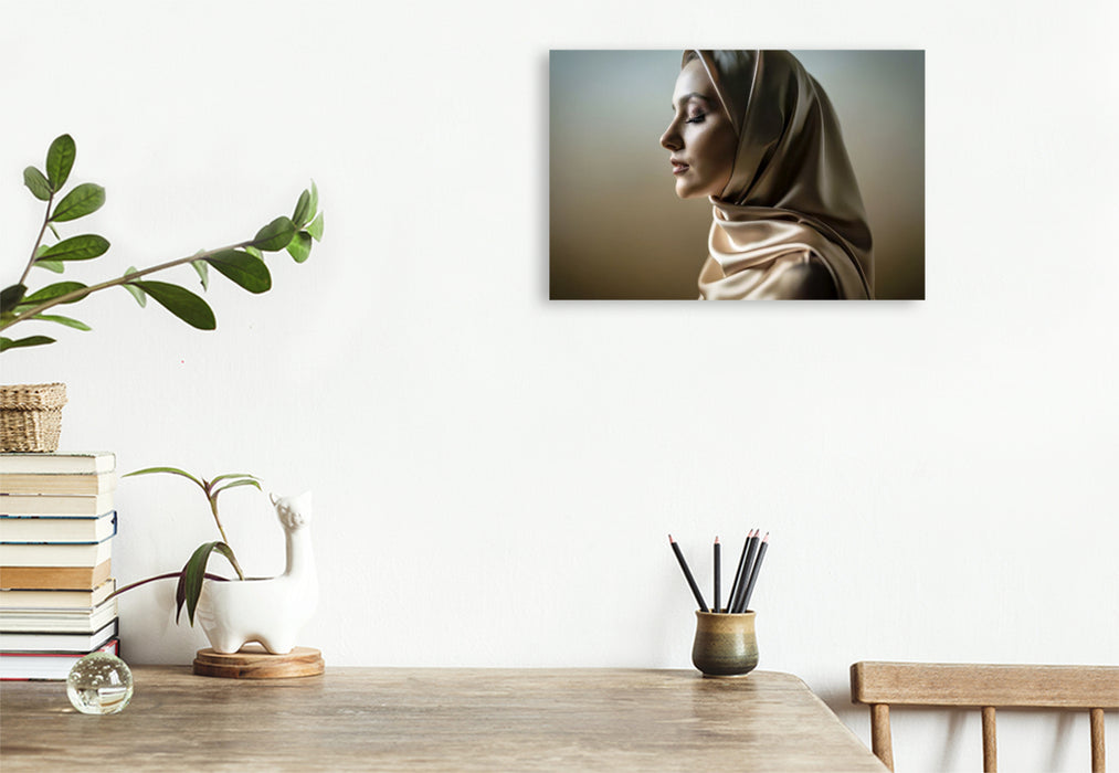 Premium Textil-Leinwand Ein Motiv aus dem Kalender Augen im Verborgenen