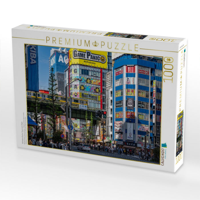 Akihabara Electric Town mit U-Bahn - CALVENDO Foto-Puzzle'