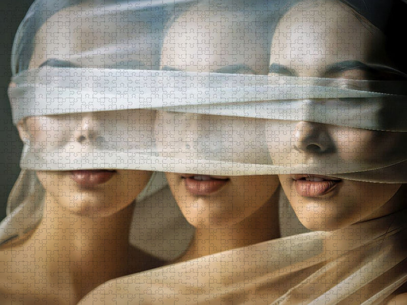 Wenn ein Blick die Stille berührt. - CALVENDO Foto-Puzzle'