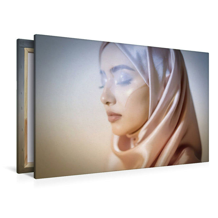 Premium Textil-Leinwand Schönheit, die sich nur dem Mutigen zeigt.