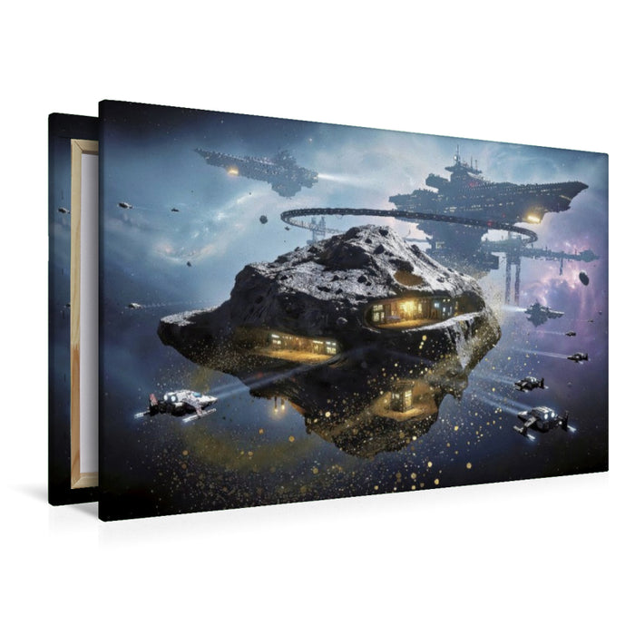Premium Textil-Leinwand Kosmische Rohstoffe.