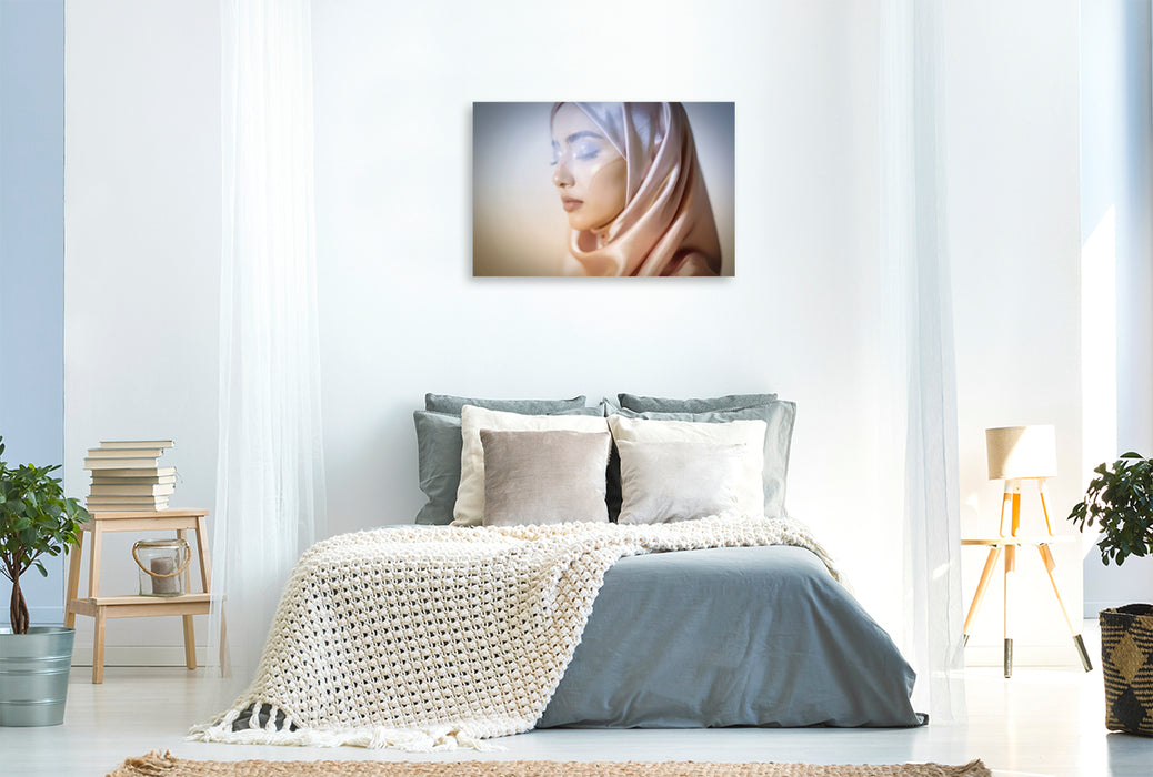Premium Textil-Leinwand Schönheit, die sich nur dem Mutigen zeigt.