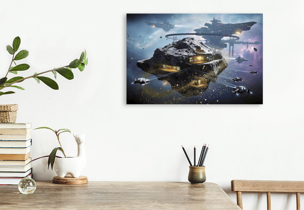 Premium Textil-Leinwand Kosmische Rohstoffe.