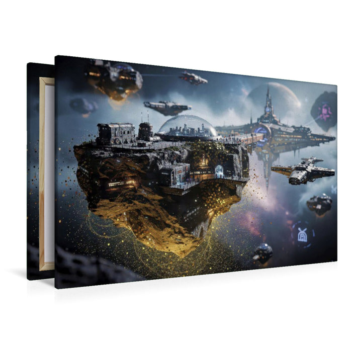 Premium Textil-Leinwand Extraterrestrische Energiequellen.