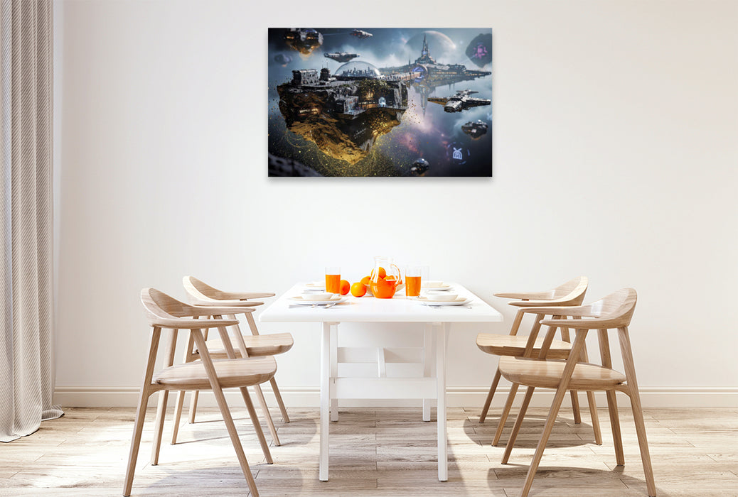 Premium Textil-Leinwand Extraterrestrische Energiequellen.