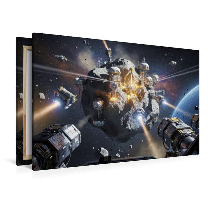 Premium Textil-Leinwand Astro-Schätze — Wertstoffe, die Sterne schreiben.