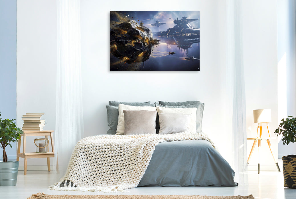 Premium Textil-Leinwand Astro-Extraktion — Präzision, die Planeten überwindet.