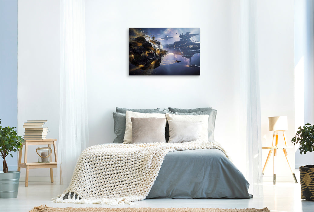 Premium Textil-Leinwand Astro-Extraktion — Präzision, die Planeten überwindet.