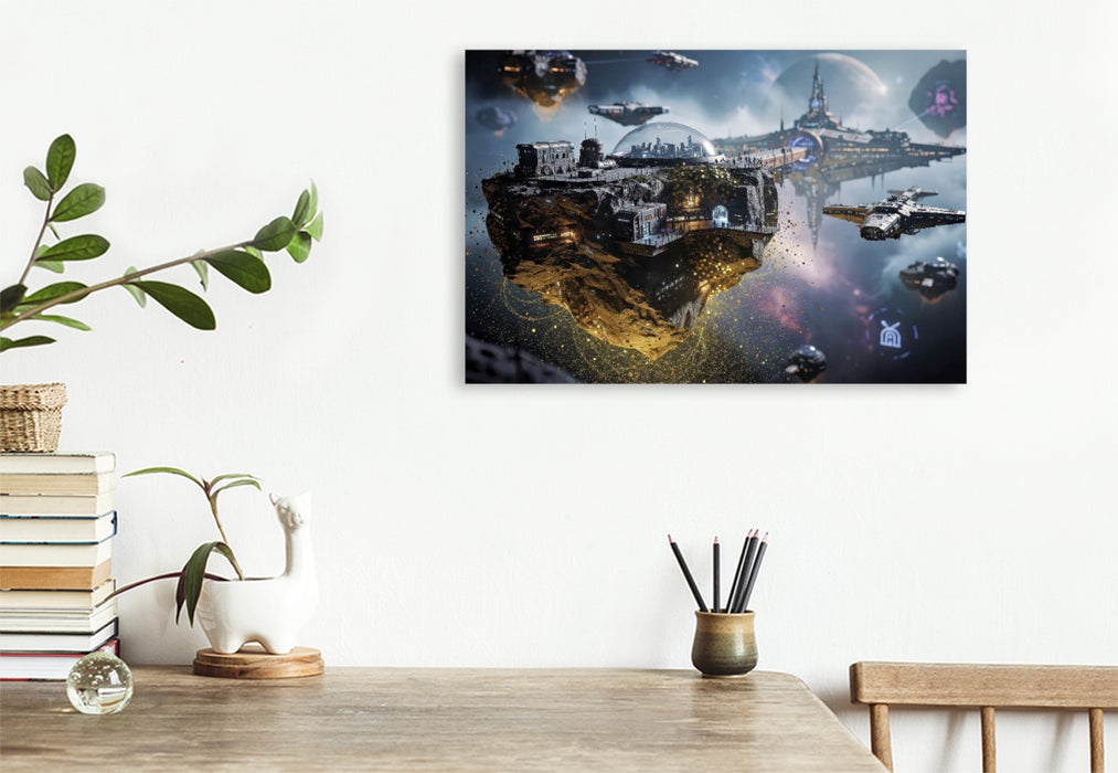 Premium Textil-Leinwand Extraterrestrische Energiequellen.