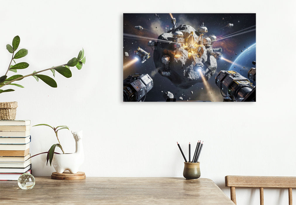 Premium Textil-Leinwand Astro-Schätze — Wertstoffe, die Sterne schreiben.