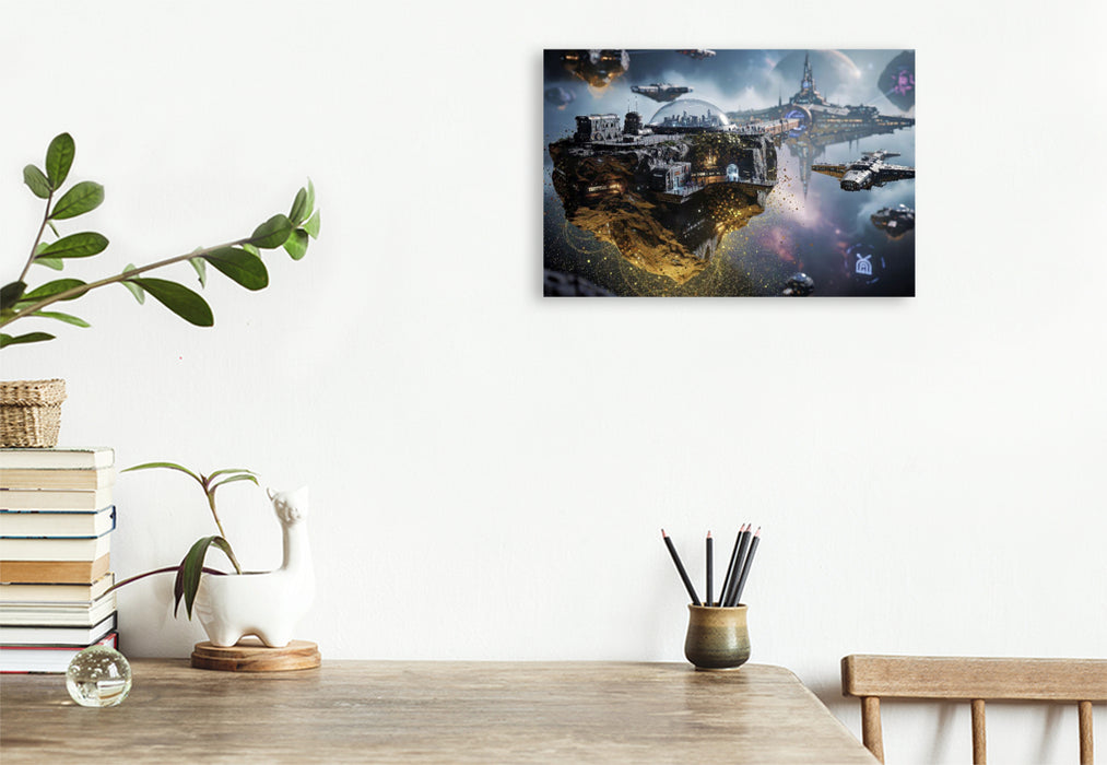 Premium Textil-Leinwand Extraterrestrische Energiequellen.