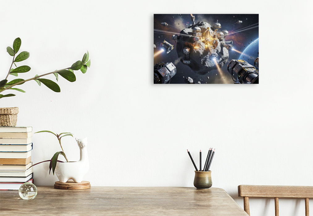 Premium Textil-Leinwand Astro-Schätze — Wertstoffe, die Sterne schreiben.