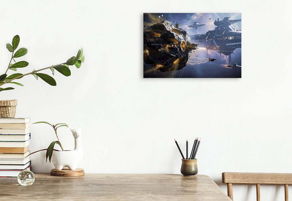 Premium Textil-Leinwand Astro-Extraktion — Präzision, die Planeten überwindet.