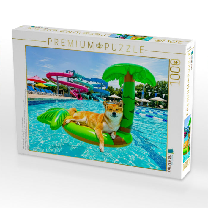Shiba Trauminsel – Lustiges Sommer Hundemotiv - CALVENDO Foto-Puzzle'