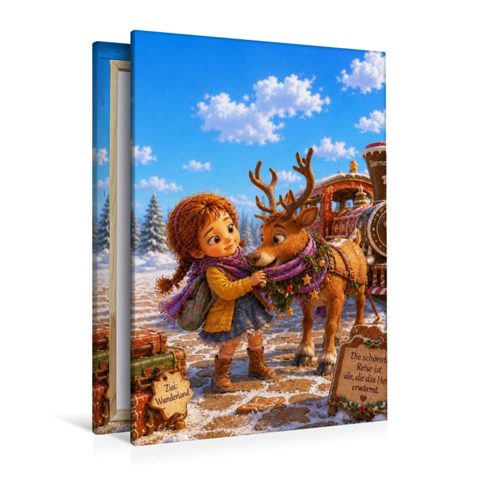 Premium Textil-Leinwand Der Sternexpress