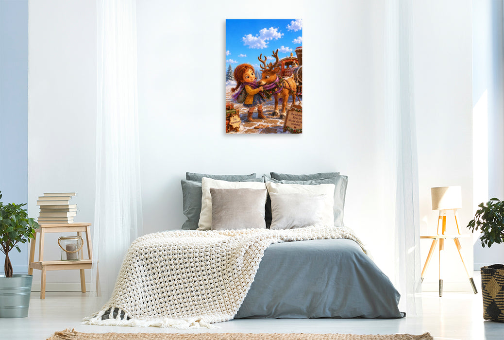 Premium Textil-Leinwand Der Sternexpress