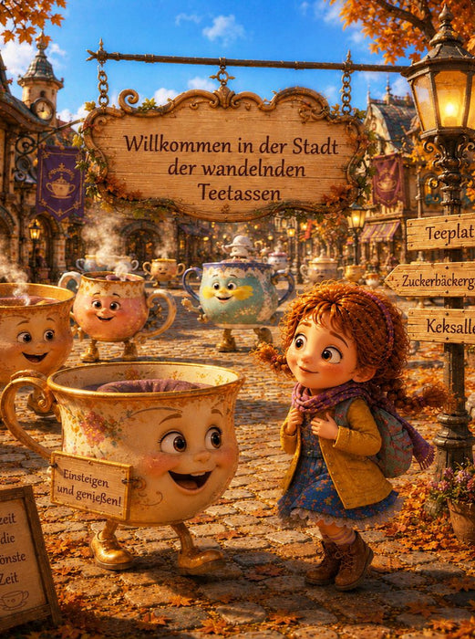 Die fröhlichen Teetassen - CALVENDO Foto-Puzzle'