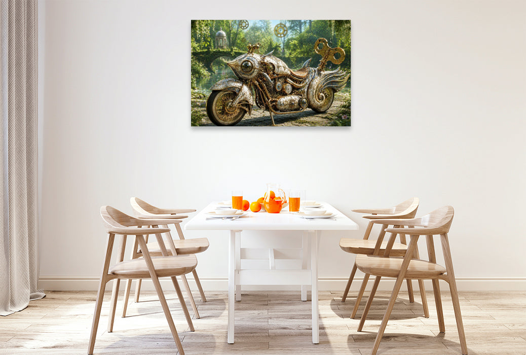 Premium Textil-Leinwand Der Goldene Koi