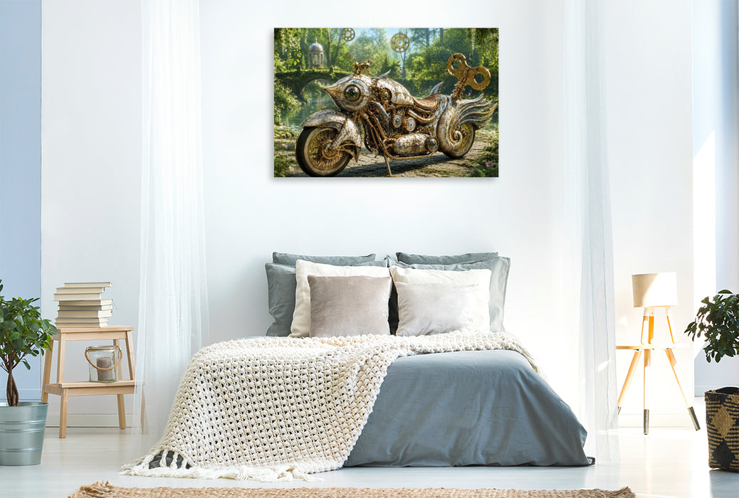 Premium Textil-Leinwand Der Goldene Koi
