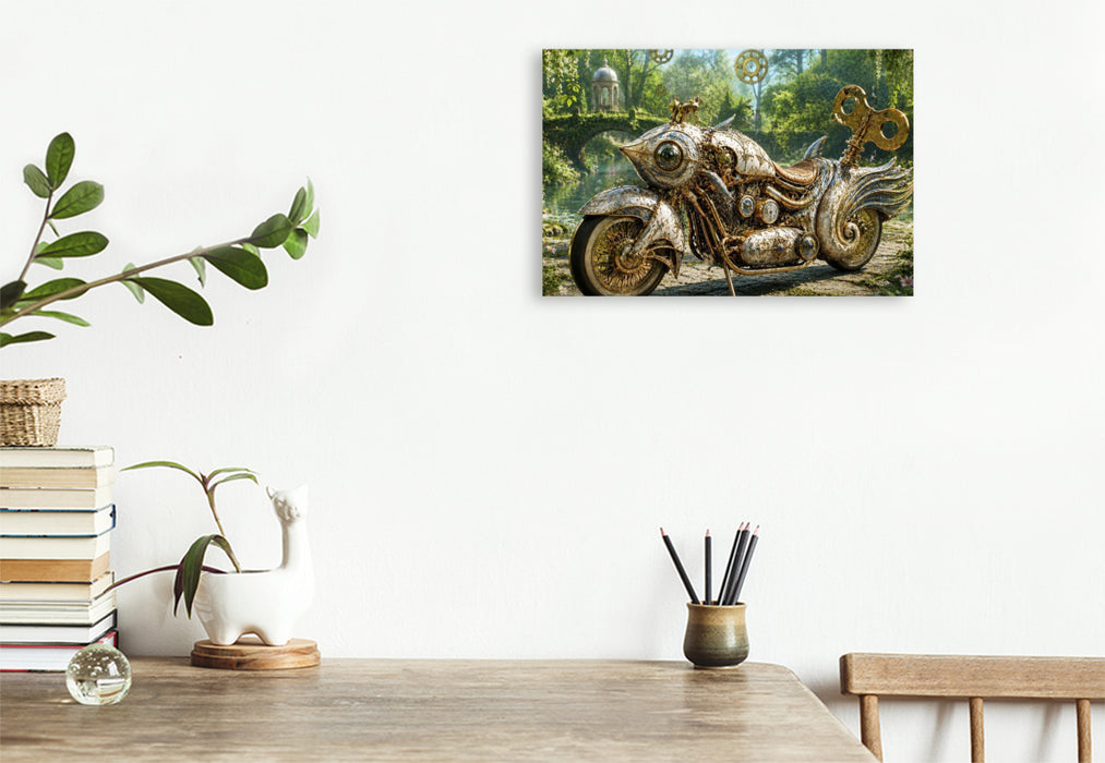 Premium Textil-Leinwand Der Goldene Koi