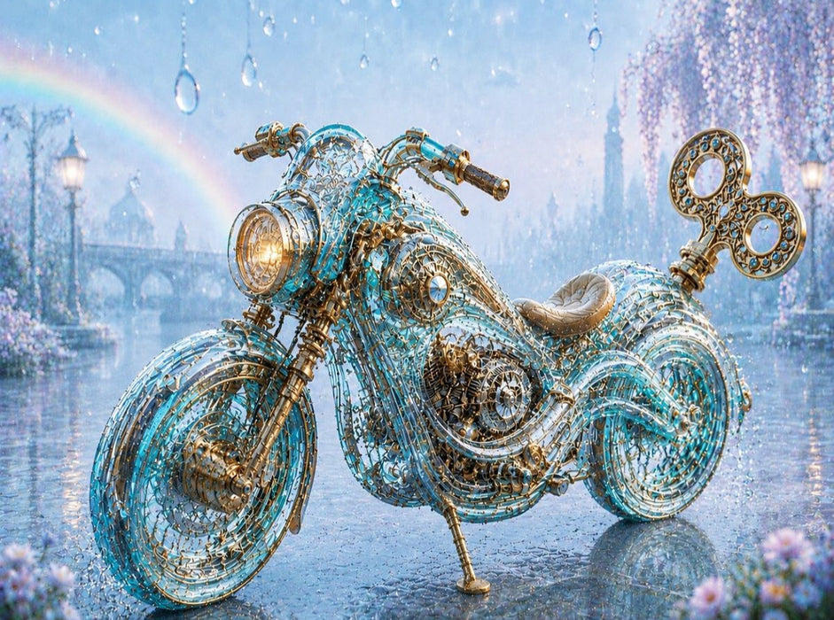 Der Regenreiter - CALVENDO Foto-Puzzle'