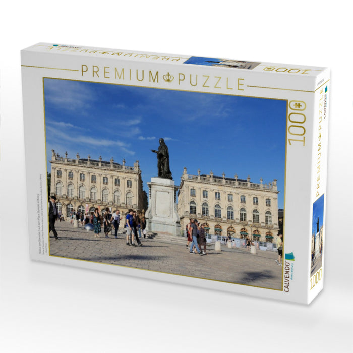 Statue von Stanislas I. auf dem Place Stanislas in Nancy - CALVENDO Foto-Puzzle'