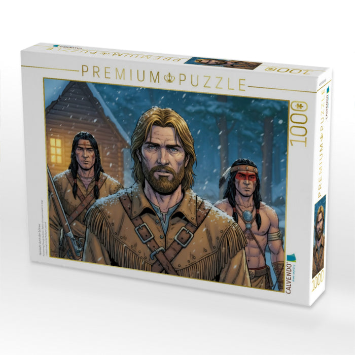 Heimkehr durch den Schnee - CALVENDO Foto-Puzzle'