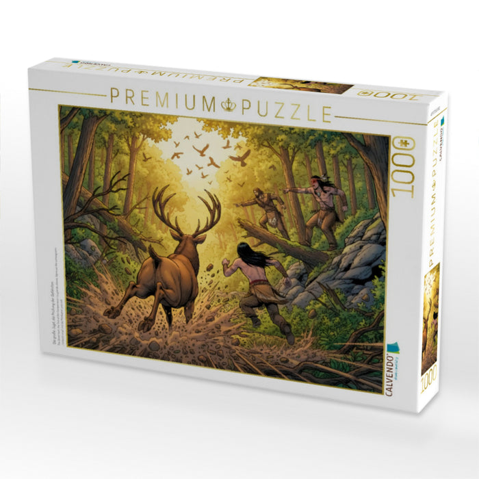 Die große Jagd, die Prüfung der Gefährten - CALVENDO Foto-Puzzle'