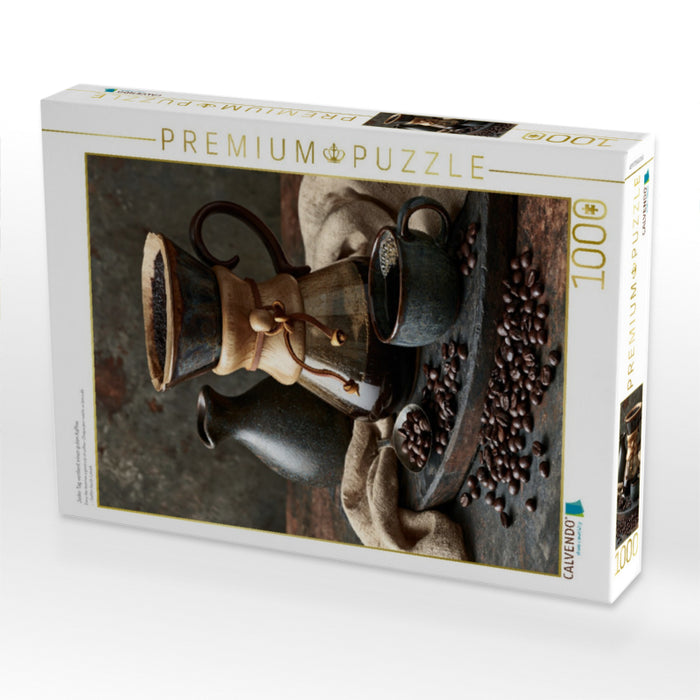 Jeder Tag verdient einen guten Kaffee - CALVENDO Foto-Puzzle'