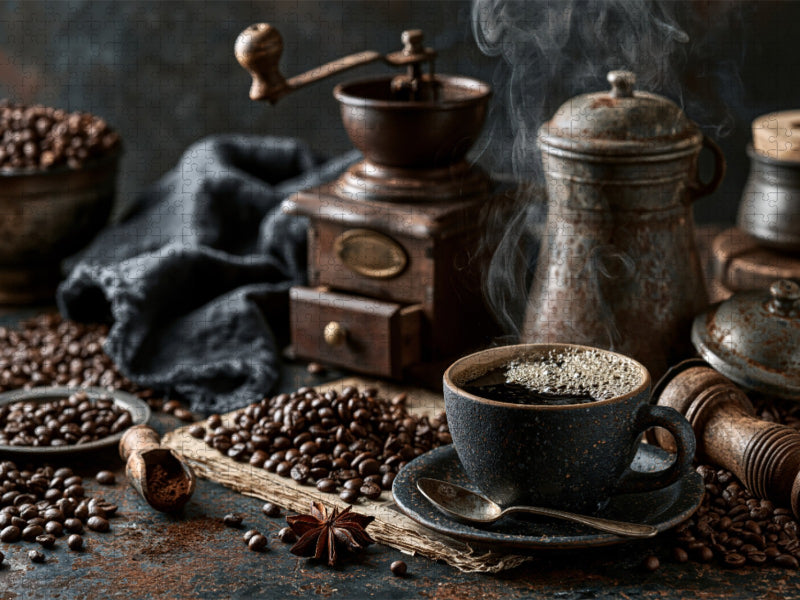Wo Kaffeeglück zuhause ist - CALVENDO Foto-Puzzle'