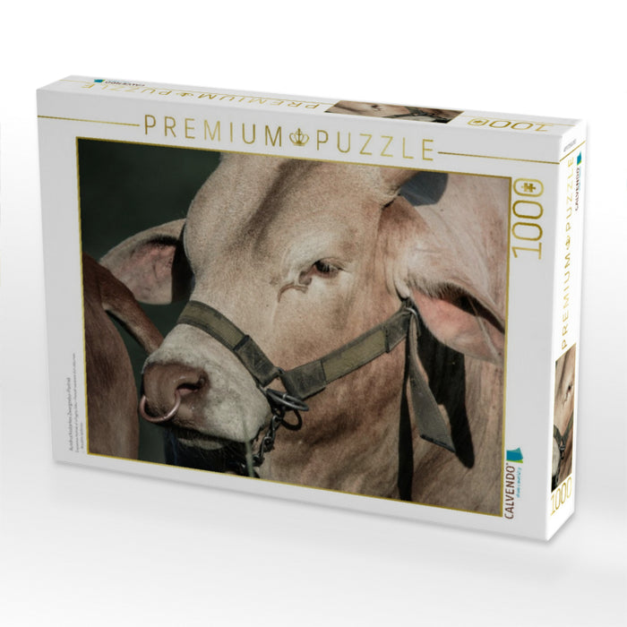 Ausdrucksstarkes Zwergzebu-Portrait - CALVENDO Foto-Puzzle'