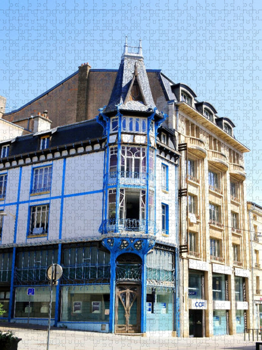 Wohn- und Geschäftshaus, Rue Bénit in Nancy - CALVENDO Foto-Puzzle'