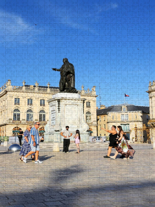 Statue von Stanislas I. auf dem Place Stanislas in Nancy - CALVENDO Foto-Puzzle'