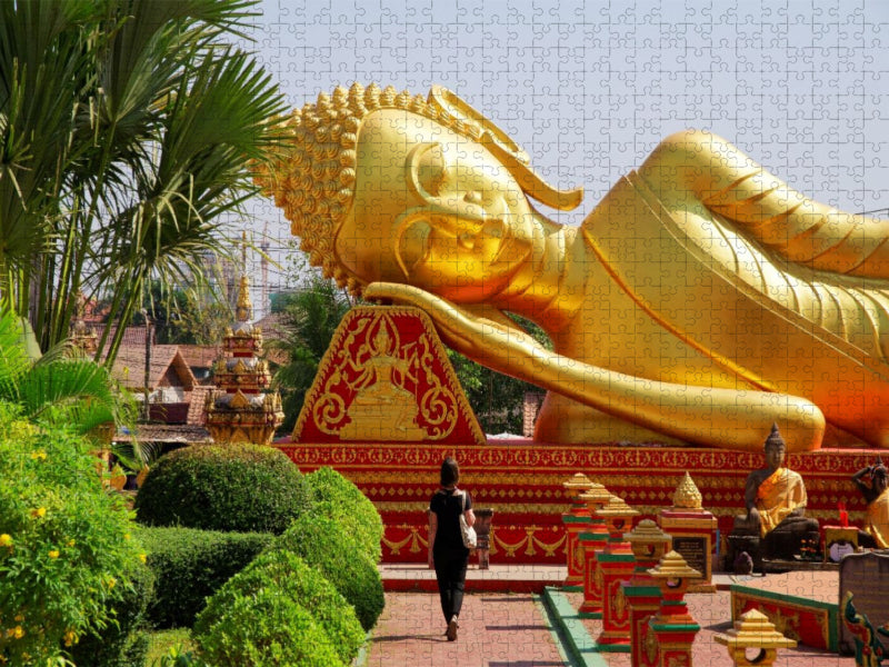Wat That Khao - CALVENDO Foto-Puzzle'