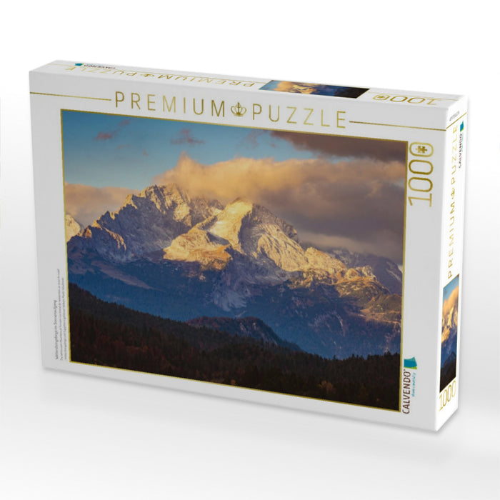 Wettersteingebirge im Sonnenaufgang - CALVENDO Foto-Puzzle'