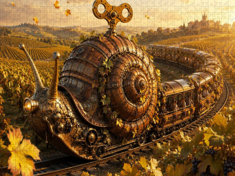 Die Weinbergschnecke - CALVENDO Foto-Puzzle'