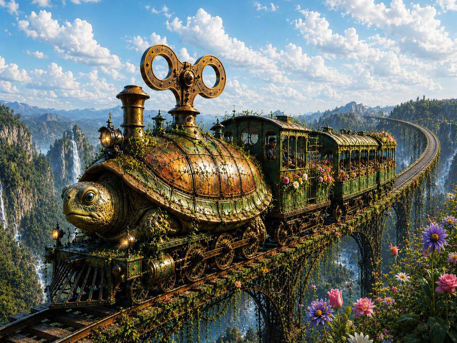 Der Schildkrötenexpress - CALVENDO Foto-Puzzle'
