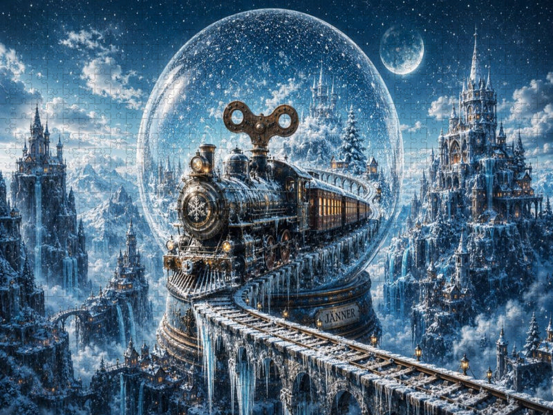 Die Schneekugelbahn - CALVENDO Foto-Puzzle'