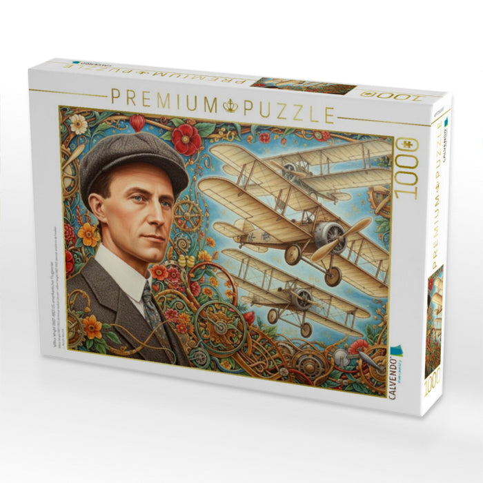 Wilbur Wright (1867–1912) US-amerikanischer Flugpionier - CALVENDO Foto-Puzzle'